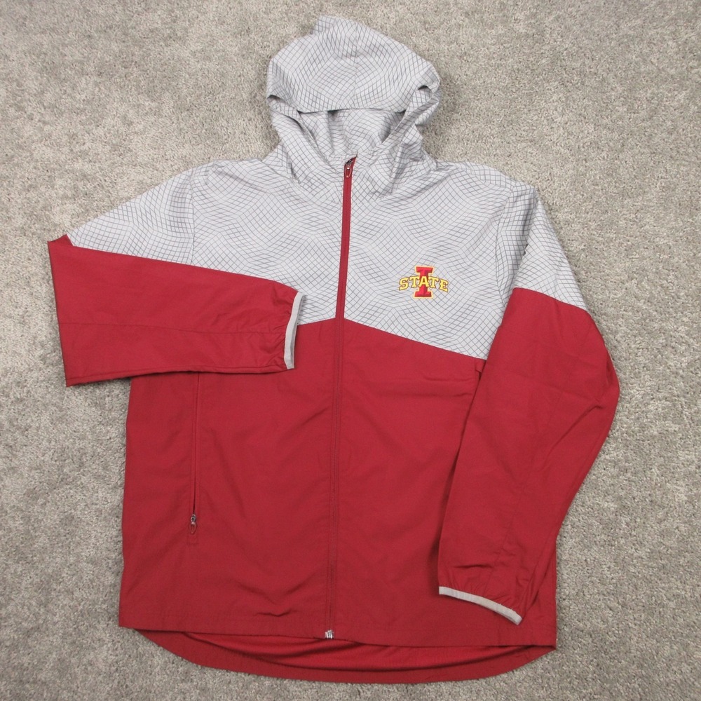 Iowa‎ State Cyclones Jacket Mens Large Red Under Armour Windbreaker Performance